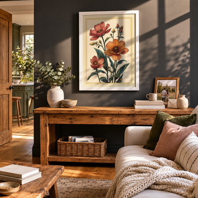 Carnation Bloom Study Botanical - Framed Print