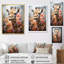 Joli portrait de girafe rose sur toile-944728301-944728858