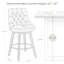 Tabouret de bar et de comptoir pivotant avec cadre en bois massif Malakeh-1407947708-1393578897-1364220413