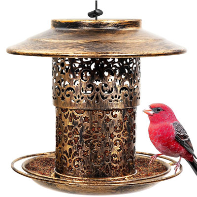 Metal Hanging Decorative Bird Feeder