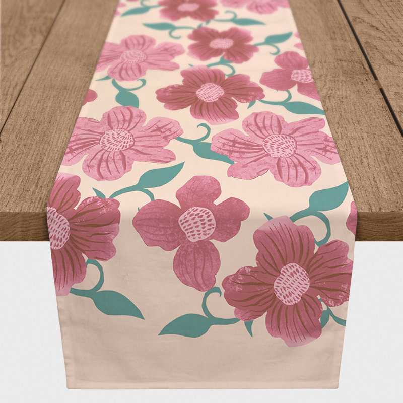 Floral Table Runner, 90" x 16"