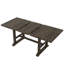 6-Piece Extendable Trestle Dining Table Set With Removable Leaf, Kitchen Table Set With Upholstered Side Chair And  Bench-1358161465-1358161466