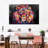 Lion's Gaze Abstract Color Canvas Print-333487762