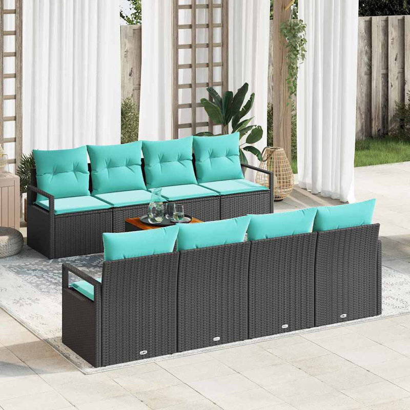 Ensemble de canapé de jardin 9 pièces vidaXL