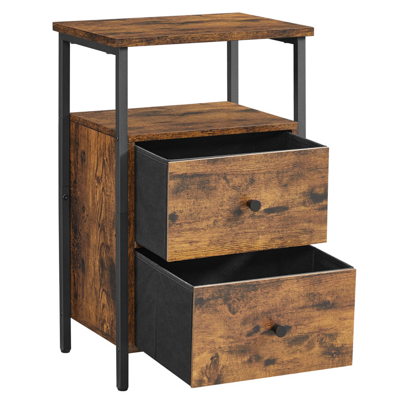 Shauna 2 Drawer Bedside Table