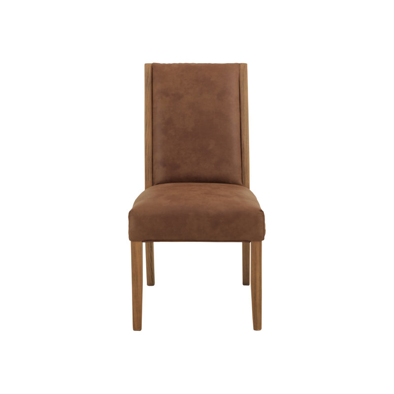Chaise rembourrée, Brun, Naturel