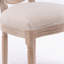 Chaise de salle à manger en bois massif de style français, ensemble de 2