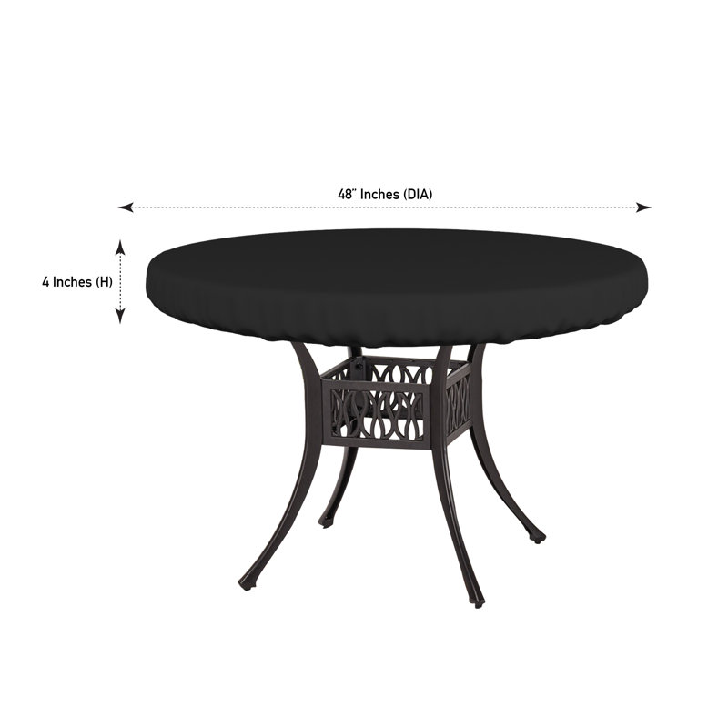 Plateau de table rond polyvalent et robuste, housse de table extérieure imperméable et résistante aux rayons UV