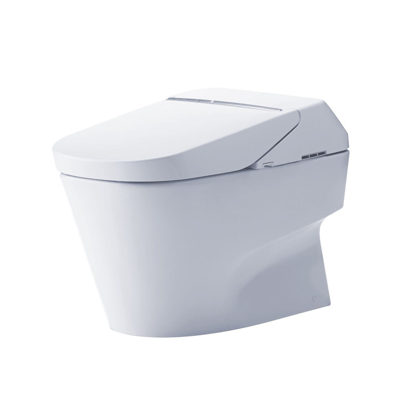 Toilette TOTO® Neorest® 700H à double chasse d'eau 1,0 ou 0,8 GPF ADA avec siège de bidet intégré et ewater + ®, coton blanc