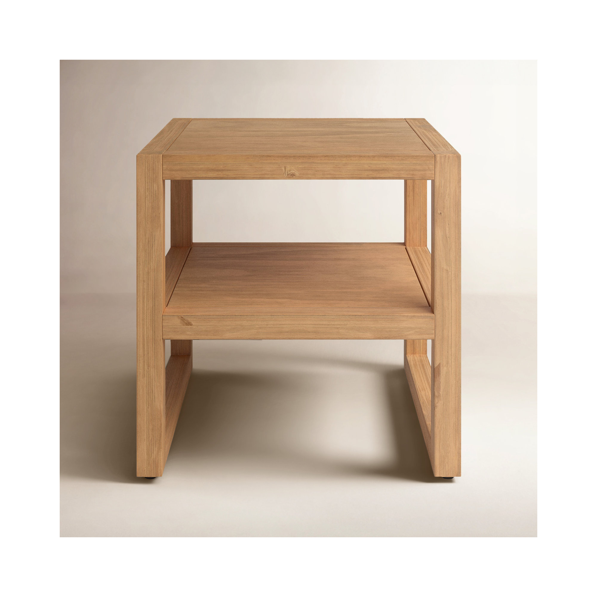 Modica Solid Wood End Table, Natural