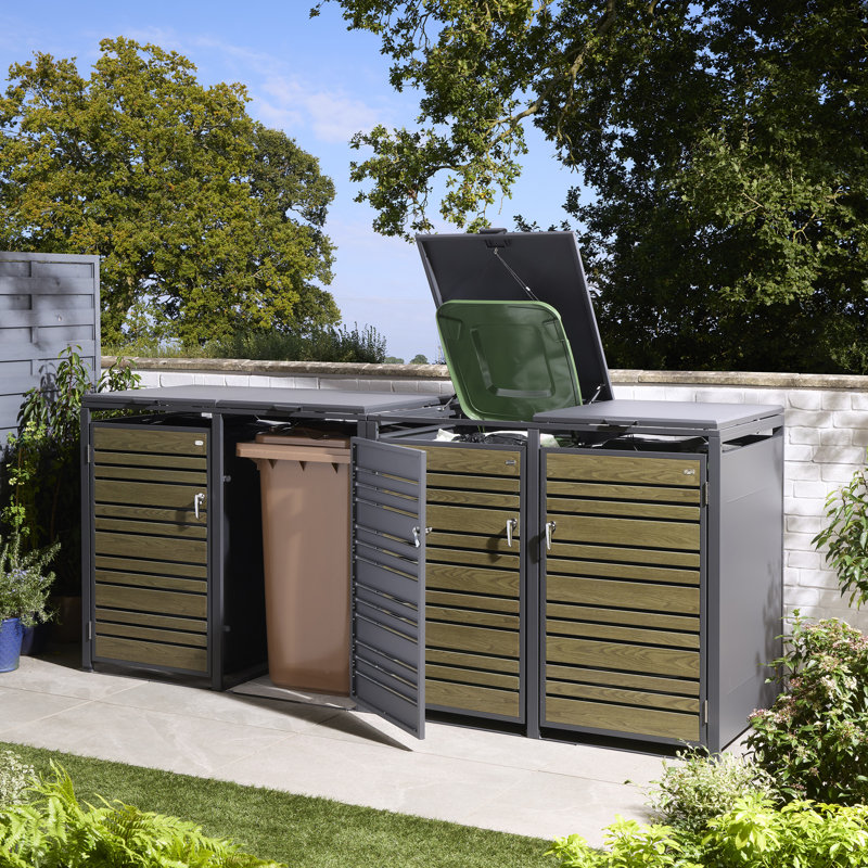 Metal Bin Store, Oak