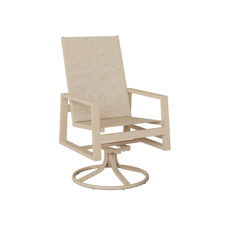 Chaise berçante berçante à haut dossier berçant Vida Berlin Gardens, Feuillage tropical, Luna multicolore