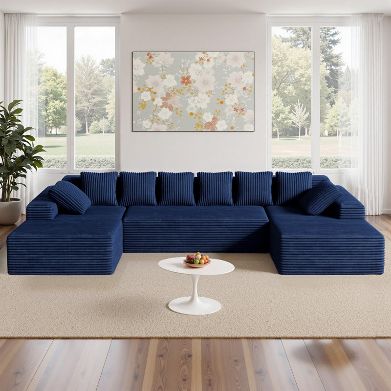 4 Seater Corner Sofa , Blue