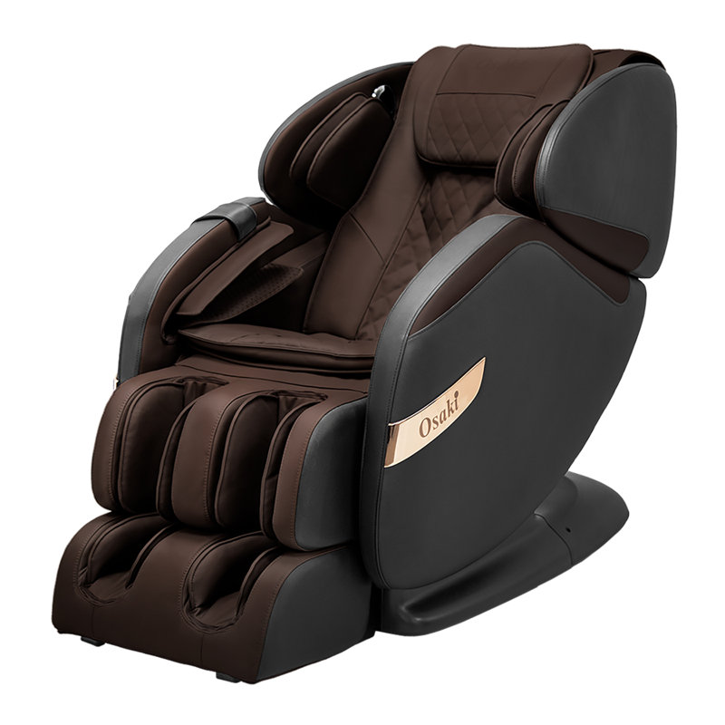 Fauteuil de massage Titan OS-Champ, Similicuir noir / brun
