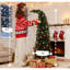Arbre de Noël courbé 5 pi avec sapin de Noël fantaisiste 5 pi avec 300 Leds et base en métal-1260646995