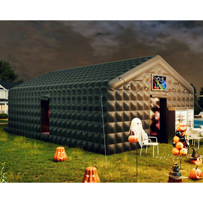 Pop-Up Nightlife AMERLIFE Large Black Inflatable Night Club Tent for Adults with 2 Side Doors
