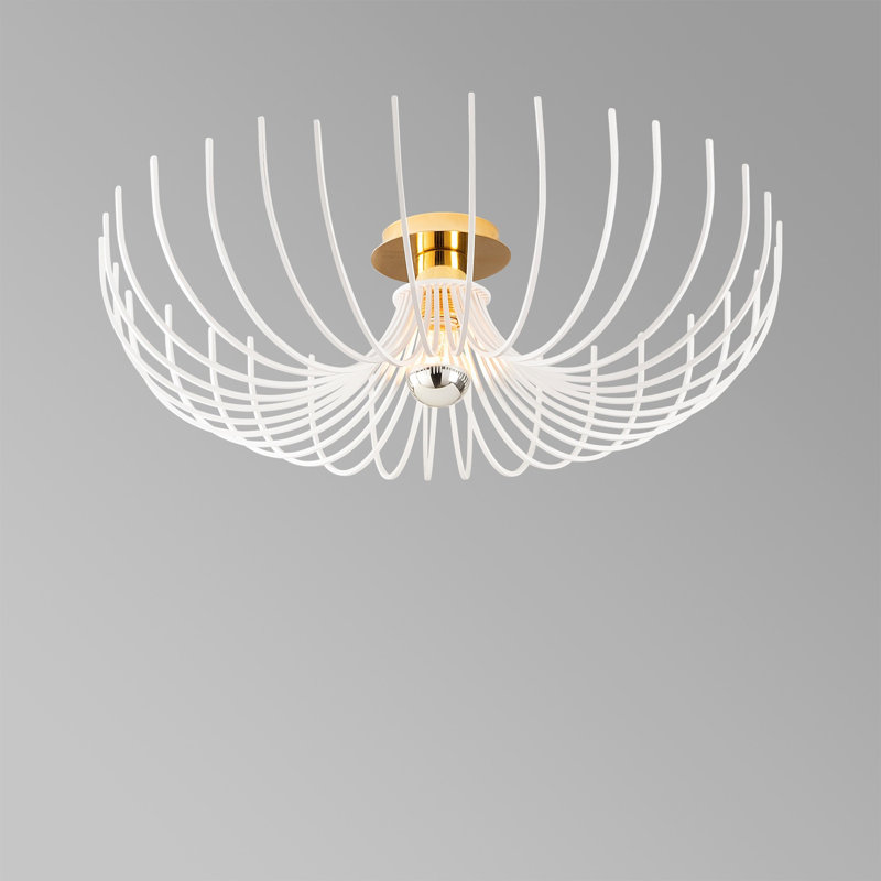 Lustre géométrique Rosilynn, Argenté