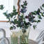 Vases décoratifs en verre vert S / 2