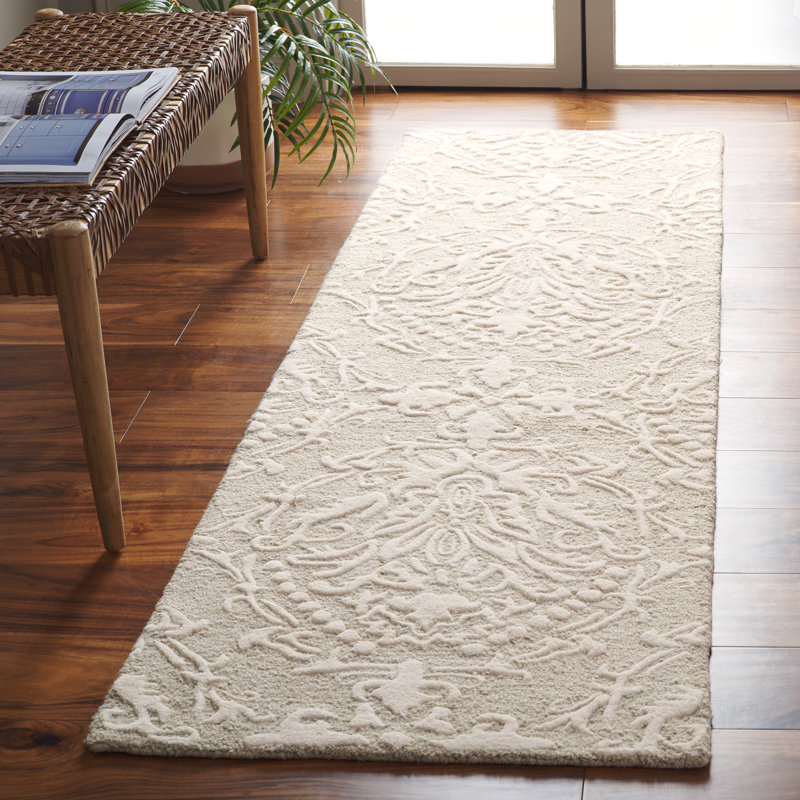 Ferrera Hand-Tufted Wool Sage / Ivory Area Rug, Runner 2'3" x 6'