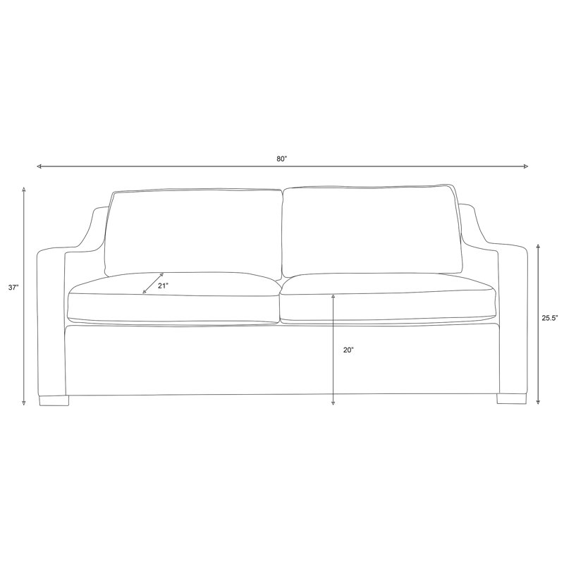 Adreille Sleeper Sofa 80", Charcoal Revolution®