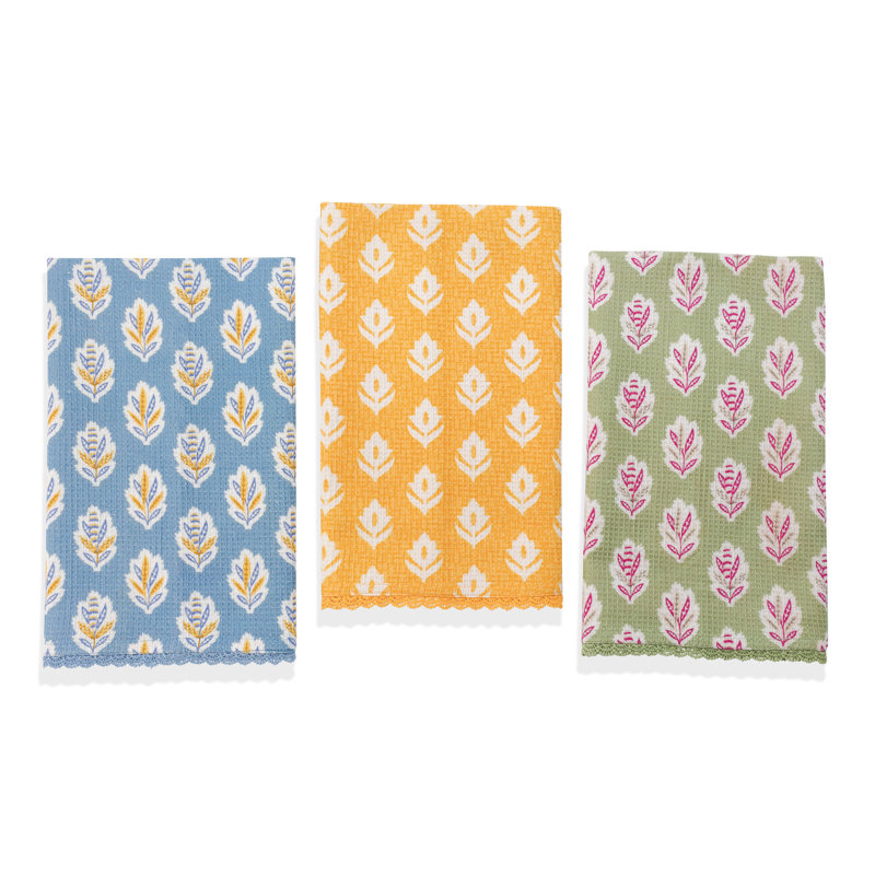 Botanical Bloom Cotton Kitchen Towel Set