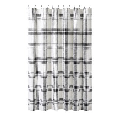 Gracie Oaks Cohin Cotton Plaid Shower Curtain & Reviews | Wayfair