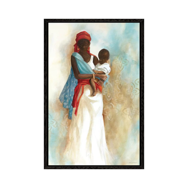 Power Of Love I by Carol Robinson - Painting on Canvas, 101.6 cm H x 66.04 cm W, Black Framed