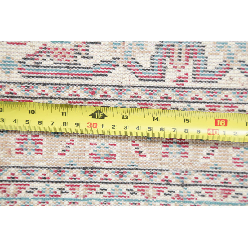Tapis rouge/bleu oriental médaillon bidjar Bertha