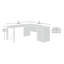 Bureau rectangulaire l 65,984 po Joseiah