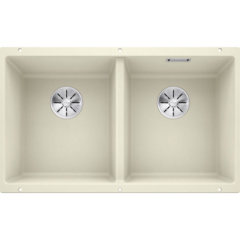 Subline Double Bowl Undermount Kitchen Sink, jasmin