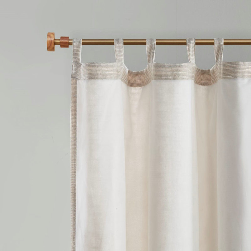 Tab Top Fleece Lined Curtain Panel(Only 1 Pc Panel)