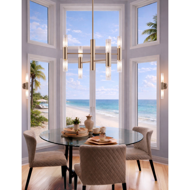 Fusion - Rimini ADA Up & Downlight Wall Sconce - 2-Light - Brushed Brass, Brushed Brass