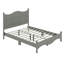 Ensemble de chambre pour grand lit 4 pièces Orrin, comprenant un lit plateforme rétro avec table de chevet et commode-1065249428