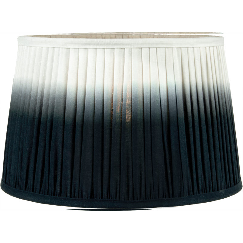 20 cm Cotton Empire Lamp Shade, 12cm H x 20cm W x 20cm D, Black