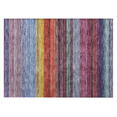Chantille Flatweave Washable Striped Indoor / Outdoor Rug