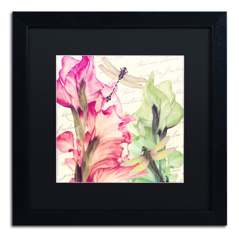 Jadaya «Dragonfly Morning II», impression encadrée, Noir, H 16 po x l 16 po x P 0,5 po
