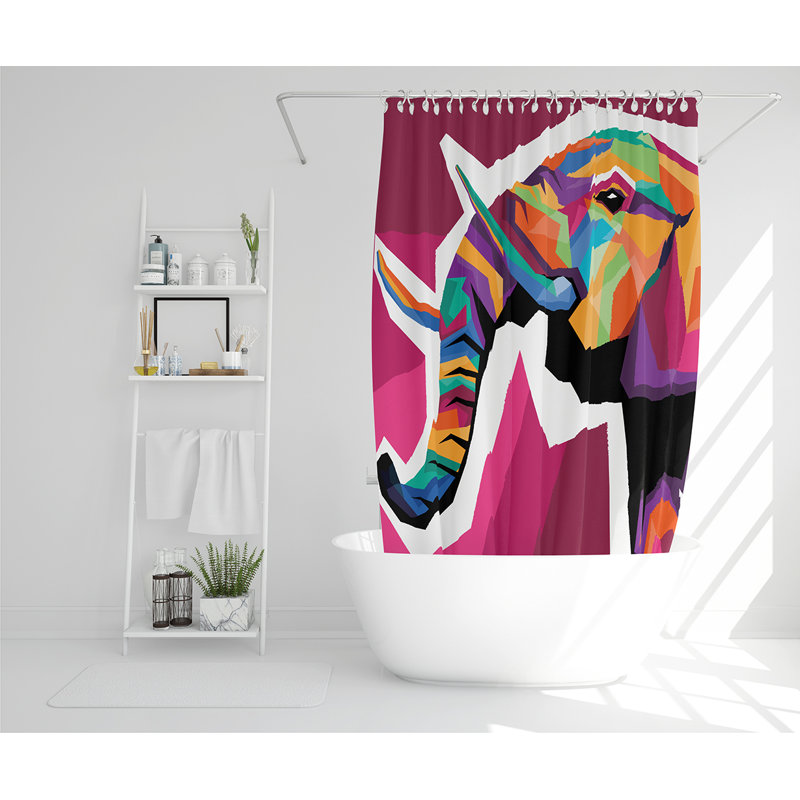 Ellata 13 Piece Polyester Shower Curtain Set
