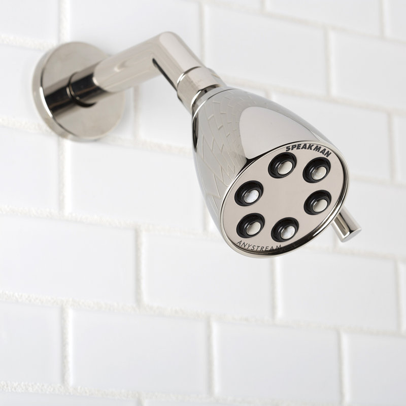 Icon Anystream Multi Function Adjustable Shower Head, Polished Nickel, 2.5 GPM