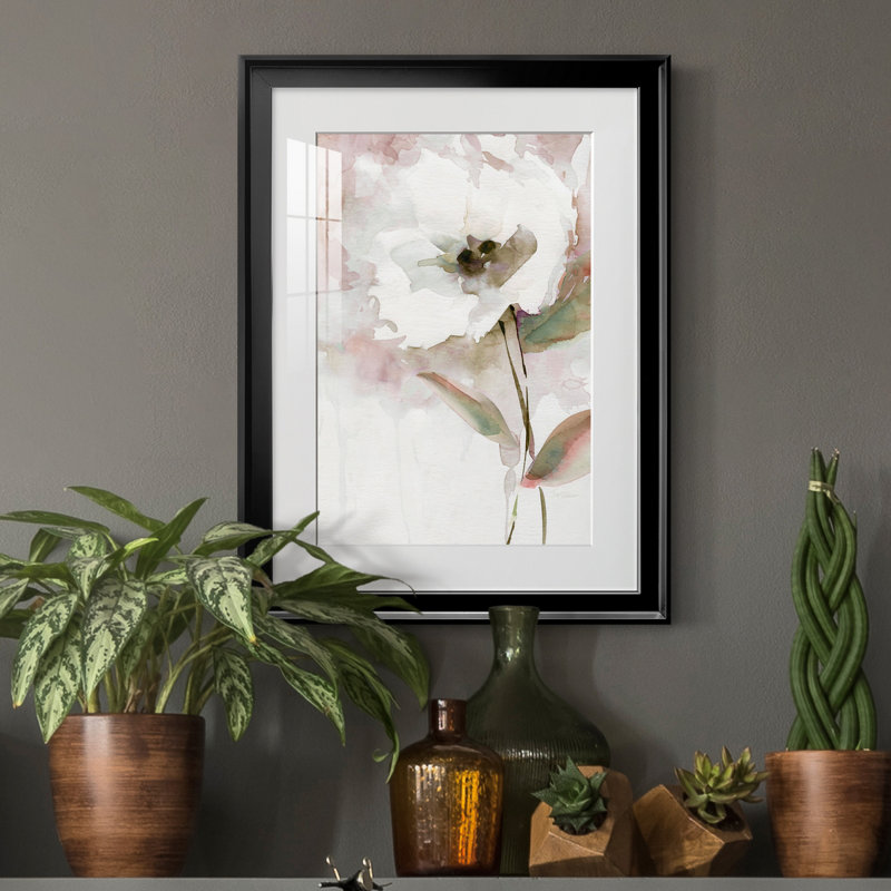 Summer Bloom II - Peinture sur toile encadrée, Noir, H 18,5 po x l 24,5 po x P 1,5 po