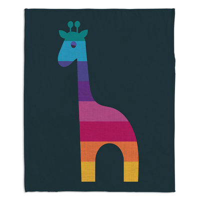Couverture sherpa doux giraffe-chambre
