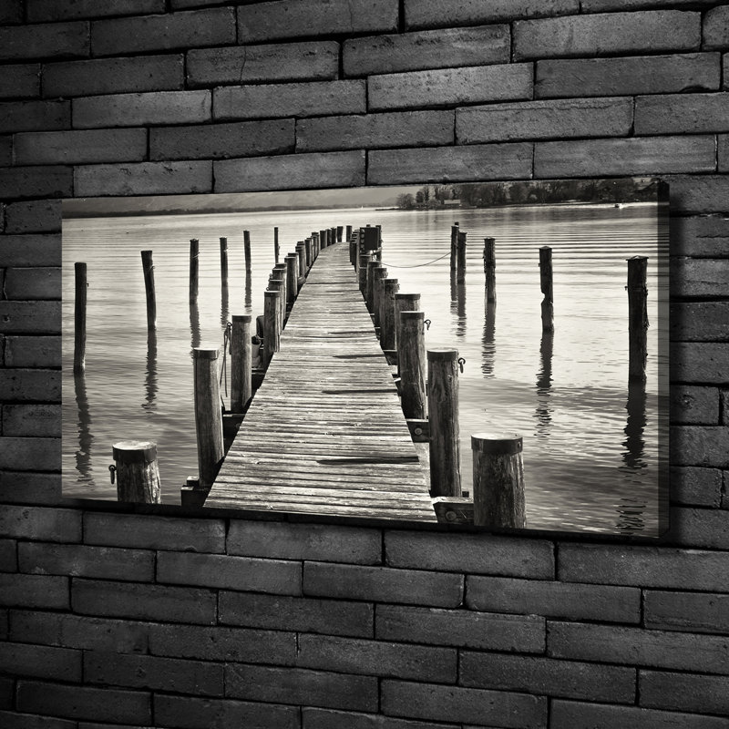 Wooden Pier - Wrapped Canvas Print