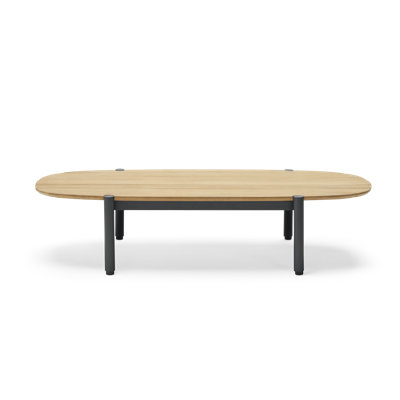 Terra Oval Metal Outdoor Coffee Table , 52'' in. W 22.75'' in. D
