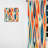 Retro Abstract Drops XI - Abstract Geometric Curtain - Velvet Room Darkening - 1 panel-107826210