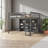Loft Bed With 8 Open Storage Shelves And Built-In Ladder-114244246
