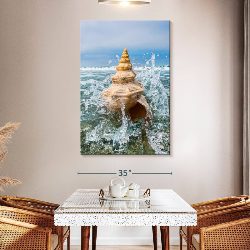 Aletra Ocean Conch Shell, 51" H x 34" W