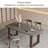 Modern Simple Dining Table And Chairs 4 - Person Double Pedestal Dining Set-100780006