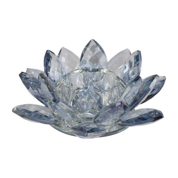 Colorful Crystal Lotus Flower Tea Light Candle Holder Candlestick for Home  Decor Christmas Wedding Party Housewarming Gift
