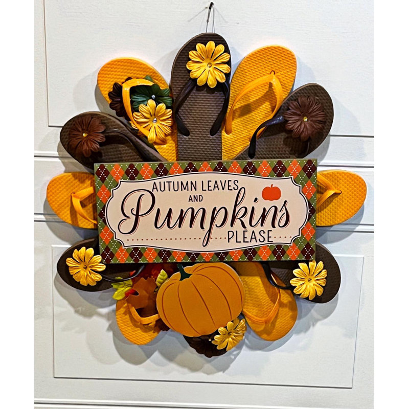 Fall Pumpkin Wreath
