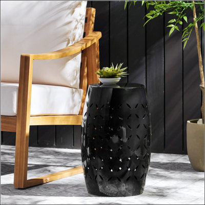 Table d'appoint d'appoint LILAC, conception cylindrique pour le salon et le vestibule, style industriel avec des motifs complexes découpés au laser, durable et élégant