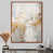 Toile avec cadre flottant brun